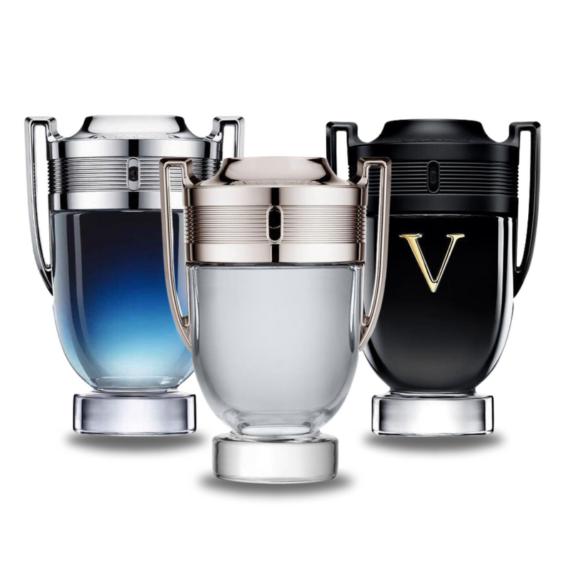 Combo: Paco Rabanne Invictus Legend, Paco Rabanne Invictus y Paco Rabanne Invictus Victory - Perfumes Masculinos de Luxo a Preços Imbatíveis.